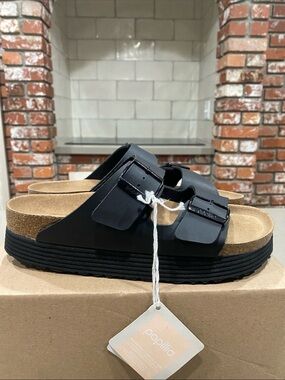 NWT birkenstock papillio vegan sandals platform womens 9/40 arizona chunky